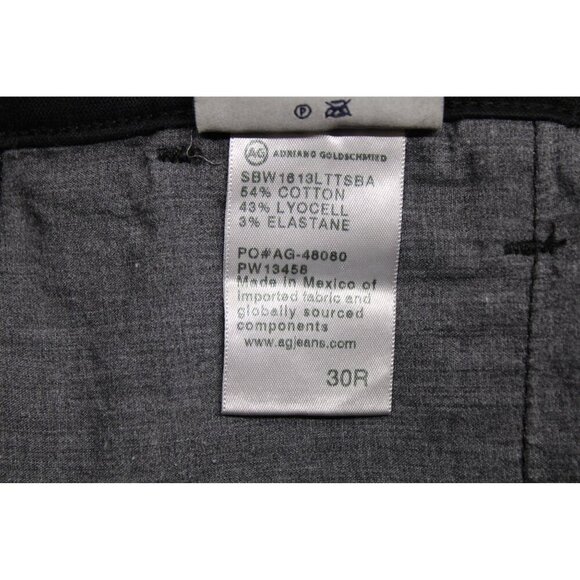 AG Adriano Goldschmied The Caden Tailored Trouser Coated Faux Leather Black 30R - Picture 10 of 12